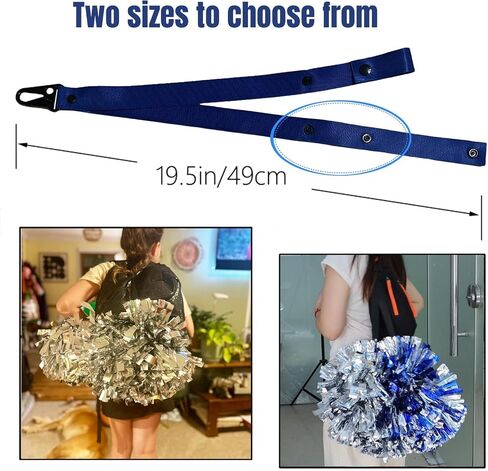 حامل TEYOUYI Pom Pom للمشجعين وأشرطة الظهر من أجل Pom Poms - الإكسسوار المثالي للمشجعين لا يتضمن كرات البوم قطعتان باللون الأرجواني in Saudi Arabia