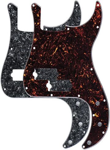 ROZILO 13 Hole P Bass Style Pickguard PB Scratch Plate Bass Pickguard for 4 String Precision Bass Modern Style Gold Pearl in Saudi Arabia