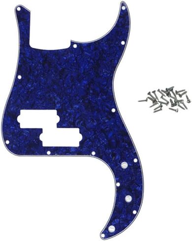ROZILO 13 Hole P Bass Style Pickguard PB Scratch Plate Bass Pickguard for 4 String Precision Bass Modern Style Gold Pearl in Saudi Arabia