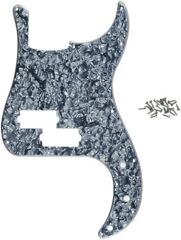 ROZILO 13 Hole P Bass Style Pickguard PB Scratch Plate Bass Pickguard for 4 String Precision Bass Modern Style Gold Pearl in Saudi Arabia