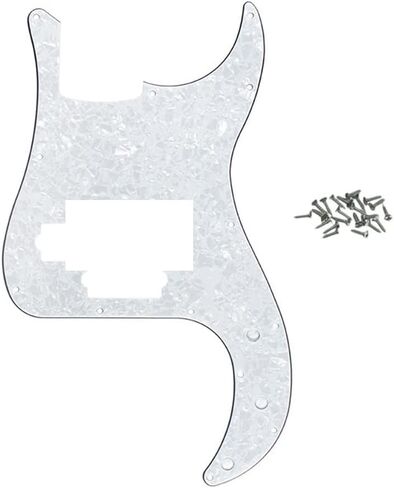 ROZILO 13 Hole P Bass Style Pickguard PB Scratch Plate Bass Pickguard for 4 String Precision Bass Modern Style Gold Pearl in Saudi Arabia