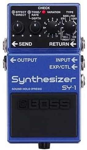 BOSS SY-1 Synthesizer Guitar Pedal, 121 Ultra-Responsive, Polyphonic Sounds, Easy, Plug-And-Play Experience, Purple in Saudi Arabia