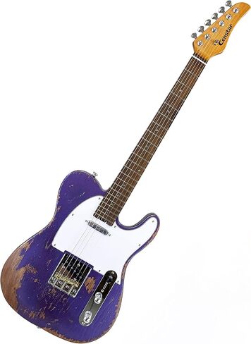 Electric Guitar, Solid Electric Guitar Consists of a Roasted Mahogany Body and Maple Neck,Professional/Full Size Mercury Electric Guitar for Adults. in Kuwait