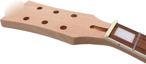 رقبة جيتار غير مكتملة 22 فريت 24.75 بوصة مجموعة لوحة فريتس من خشب الورد مرصعة بشكل لطيف في استبدال جزء الجيتار باللون الأبيض in Kuwait