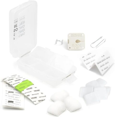 Hiding Kit For Rode Lavalier Microphones - Reduce Wind Noise - Includes Invisible Lav Covers, Lac Concealer, Lav Tape, Skin Tape, Mic Accessory Case - Lav Mic Covers in Kuwait
