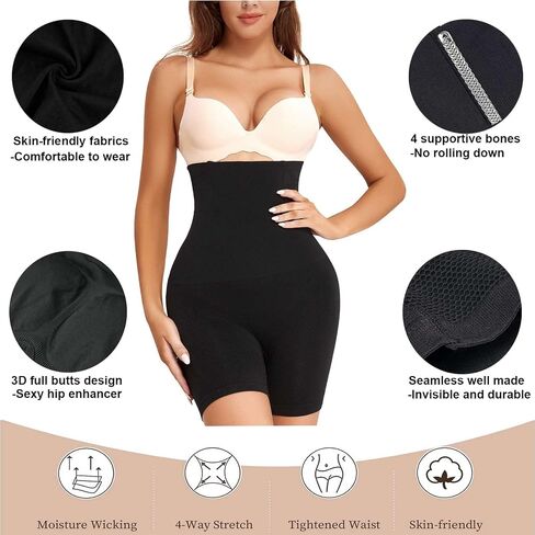 Thong Shapewear for Women Tummy Control Panties 3 In 1 Seamless Slim Body Shaper High Waist Underwear in Saudi Arabia
