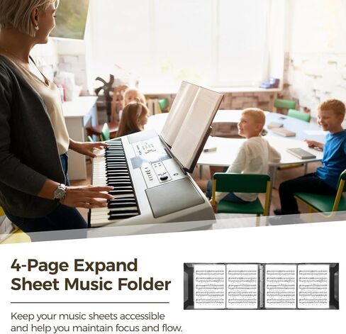 120 Pages Sheet Music Folder, 9.3'' × 12.4" Spiral Binder Music File Holder, Paper Document Storage Organizer, Waterproof Choir Folder, Concert Choral Folder, Fit A4-Size Pape in Kuwait
