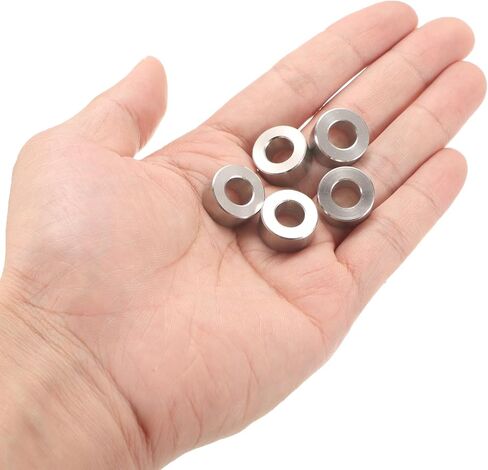 uxcell 12pcs Stainless Steel Spacer 6.2mm Bore x 15mm OD x 2mm Length Screw Bushing Plain Finish Round Metal Spacer for M6 Screws Bolts and Rods in Saudi Arabia
