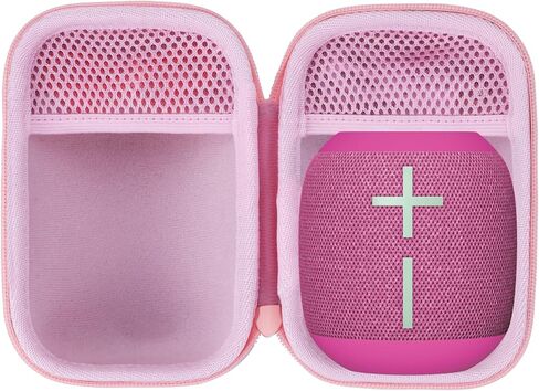 Storage Case Compatible with Ultimate Ears UE WONDERBOOM 4 3 2 Portable Waterproof Bluetooth Speaker (Pink Case) in Saudi Arabia