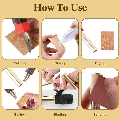 EASTROCK Alto Sax Neck Cork, 10pcs Saxophone Key Buttons and 5pcs Universal Saxophone Neck Cork, Alto Sax Joint Cork Sheet, Saxophone Cork Replacement Kit for Alto Saxophone in Kuwait