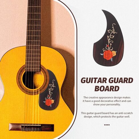 Guitar Pickguard Protection Pickguard Guitar Accessory Guitar Parts Acoustic Guitar Protective Plate Pickguards for Guitar Acoustic Guitar Protector Guitar Anti-scratch Plate in Saudi Arabia