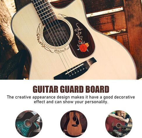 Guitar Pickguard Protection Pickguard Guitar Accessory Guitar Parts Acoustic Guitar Protective Plate Pickguards for Guitar Acoustic Guitar Protector Guitar Anti-scratch Plate in Saudi Arabia