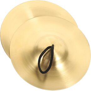 Toyvian 1 Pair Copper Cymbal Tibetan Tingsha Cymbal Bells 6 Inch Cymbal Brass Hand Cymbals Finger Cymbal Accessories Cymbal Miss Electronic Cloth Chimes