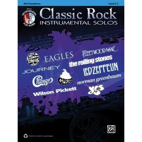 Classic Rock Instrumental Solos for Alto Saxophone (Book and CD)