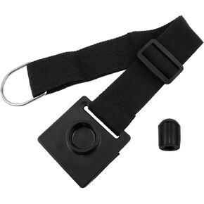 1 pcs Cello tail anchor Adjustable cello rock stop strap Cello Antiskid Device tail pin protector with rubber Musical instrument Accessories (Black)