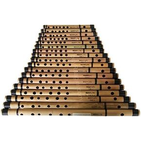 MAHARAJA Set of 18 Pcs Bansuri - Buy Indian Basic Bamboo Flute Set - ABE