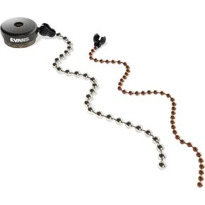 Evans Cymbal Pack - Sizzler Two Chain Pack - Includes Sizzler Cymbal, Felt Washer, Large Sound Sizzle Chain, Small Soft Sizzle Chain - Cymbal Sound without Holes or Rivets
