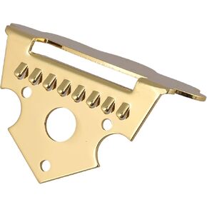 Lovermusic 6x5cm Gold Zinc Alloy Mandolin Tailpiece Parts for 8 String Mandolin Guita