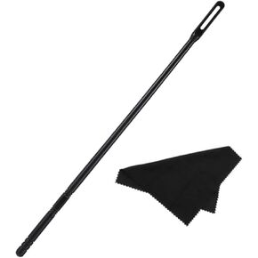 Flute Cleaning Rod with Flute Cleaning Cloth, Flute Cleaning Kit, Flute Clean Stick, Flute Recorder Cleaning Kit Tool for Music Instrument Care Polishing