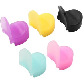 5 Pcs Thumb Rest Pads, Silicone Clarinet Thumb Rest Cushion, Thumb Rest Cushion Protector for Most Clarinet Oboe, 5 Colors