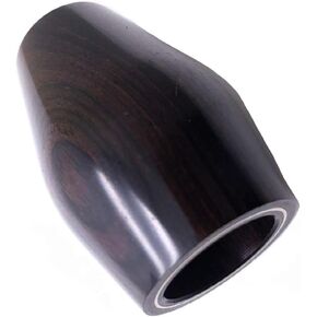 Wooden Clarinet Barrel 65mm Ebony Clarinet Tuning Barrel Replacement Parts Accessories Built-in Copper Hoop Black Tube