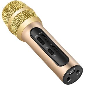 Toyvian 1 Set Microphone Mic for Living Singing Supplies Handheld Aluminum Alloy C11