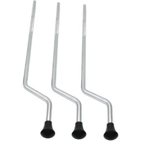 Mikinona 3pcs Silver Accessories Floor Roller Floor Tom Leg Bracket Percussion Instrument Part Drum Metal Drum Set Leg Stand Leg for Drum Creative Drum Leg Bass Drum Supplies Drum Kit Pack