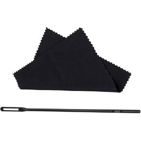 Flute Cleaning Rod And Cloth Combination Set Flute Cleaning Tool Flute Polishing Cloth Cleaner Rod Kits Easy To Use Flute Cleaning Kits Maintenance Tool