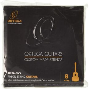 Ortega Guitars 8-Sting Nylon Guitar Strings-Tenor-Made in Germany (OCTA-8NS)