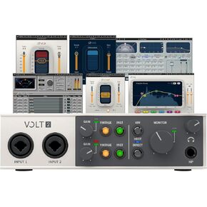 AudioDeluxe Universal Audio Volt 2 USB Audio Interface and Waves Musicians 2 Bundle in Kuwait