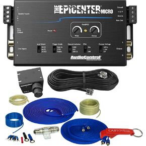 AudioControl The Epicenter Micro Bass Restoration Processor & Full Copper Amp Kit Bundle. Line Output Converter Brings Out The Best Bass in Any Factory or Aftermarket System. ACR-4 Knob Included.