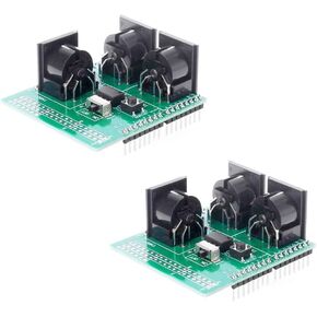 2pcs MIDI Shield Board for R3 AVI PIC Digital Interface Adapter MIDI IN/MIDI OUT/MIDI THRU Ports RUN/PGM Switch