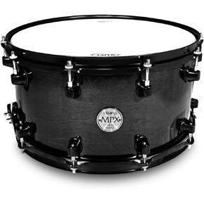 MAPEX MPML4800BMB MPX Series Maple Snare Drum 14 بوصة × 8 بوصة، لمسة نهائية سوداء شفافة in Kuwait