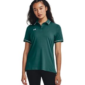Under Armour Team Tipped Womens Short Sleeve Polo Shirt M