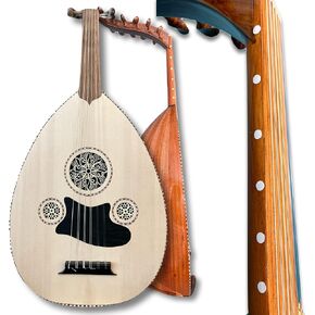 Mini Oud Instrument for beginners v2 (with markers) comes with 4 free lessons live via Skype with a professional Oud player - soft case and picks
