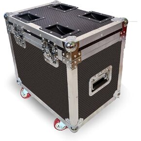 1PCS FlightCase 2in1 for LED Wash 19x15W Moving Head RGBW Stage Light DXM for DJ Disco Bar Party Stage Lighting Equipment（Silver ）