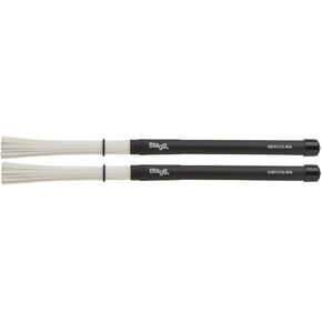 Stagg SBRU10-RN Poly Bristle Nylon Brushes with Rubber Handles
