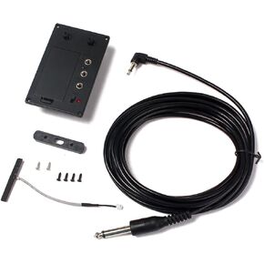 Alnicov Electric Violin Silent EQ Pickup Piezo with Headphone and Plug Hole Cable Set