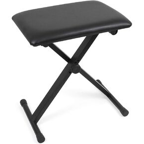 Kmise Adjustable Padded Piano Bench X Style