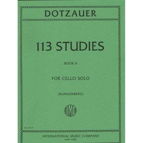 Dotzauer, J.F. - 113 Studies for Solo Cello, Volume 2 - by C. Enyeart/J. Klingenberg