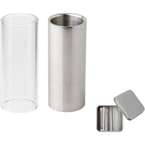 2 قطعة شريحة جيتار 60 مللي متر مع صندوق تخزين معدني شريحة زجاجية احترافية وشريحة فولاذية للجيتار والباس in Kuwait