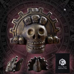 Authentic Spooky Aztec Death Whistle, Loudest Human Sounding Screams 125+ Decibels, Halloween Creepy Gift Death Whistle (Bronze)