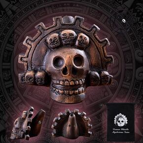 Authentic Spooky Aztec Death Whistle, Loudest Human Sounding Screams 125+ Decibels, Halloween Creepy Gift Death Whistle (Bronze) in Kuwait