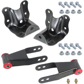 2"-2" Lift Kit Adjustable Leveling Raise Shackles Coil Spacers For 1998-2012 Ford Ranger 2WD