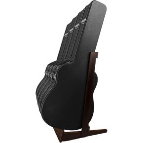 STRICH Multiple Guitar Case Rack Stand, Hardwood Folding Guitar Case Stand for Efficient Space-Saving in Home Studios, SMT-20C Walnut Grain