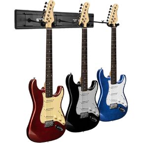 STRICH Guitar Wall Mount Hangers, Strong Aluminum Metal Guitar Stand, Instruments Display Set, SMH-03B