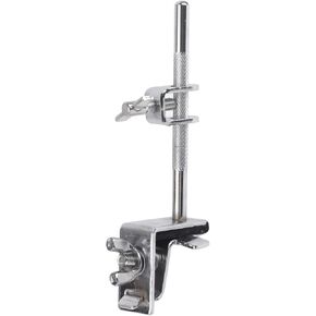 Pissente Cowbell Hoop, Silver WC51 Cowbell Holder Jazz Drum Kit Hoop Mounted Cowbell Clamp Up or Down Adjustment Rattle Holder Clamp for Bass Drum Hoop Installation Percussion Accessory