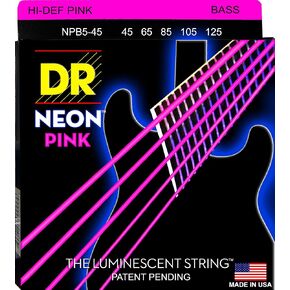 DR Strings HI-DEF NEON Bass Guitar Strings (NPB5-45)
