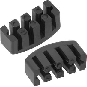 2Pcs Cello Mute Rubber and Plastic Cello Practice Mute, Black
