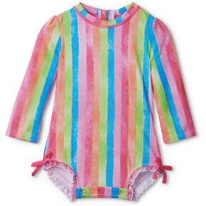 Hatley baby girls Minimal Rash Guard Set, Nautical Whales, 6-9 Months US